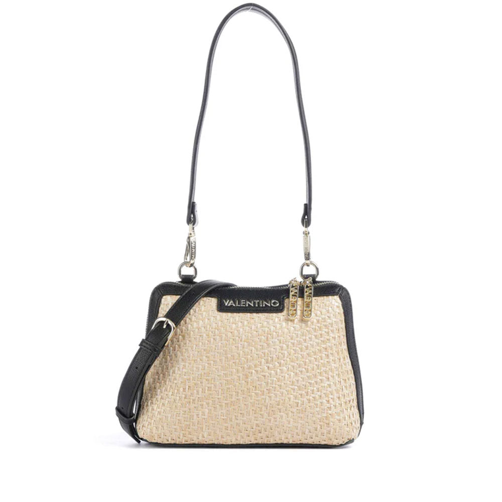 Borsa Donna a Spalla VALENTINO BAGS linea Demetra Colore Naturale - Nero