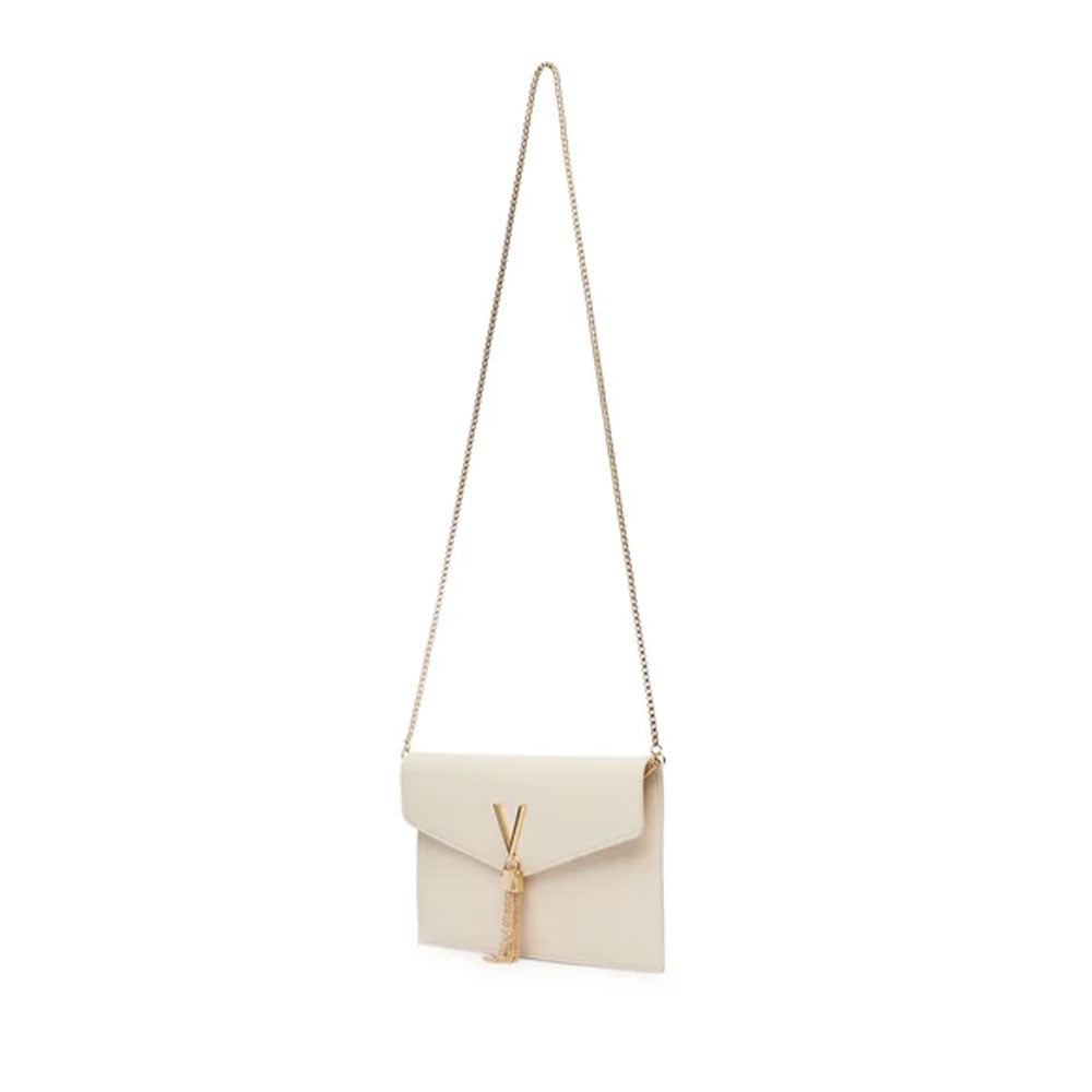 Borsa Donna Piatta a Tracolla VALENTINO BAGS linea Luxe Colore Ecru