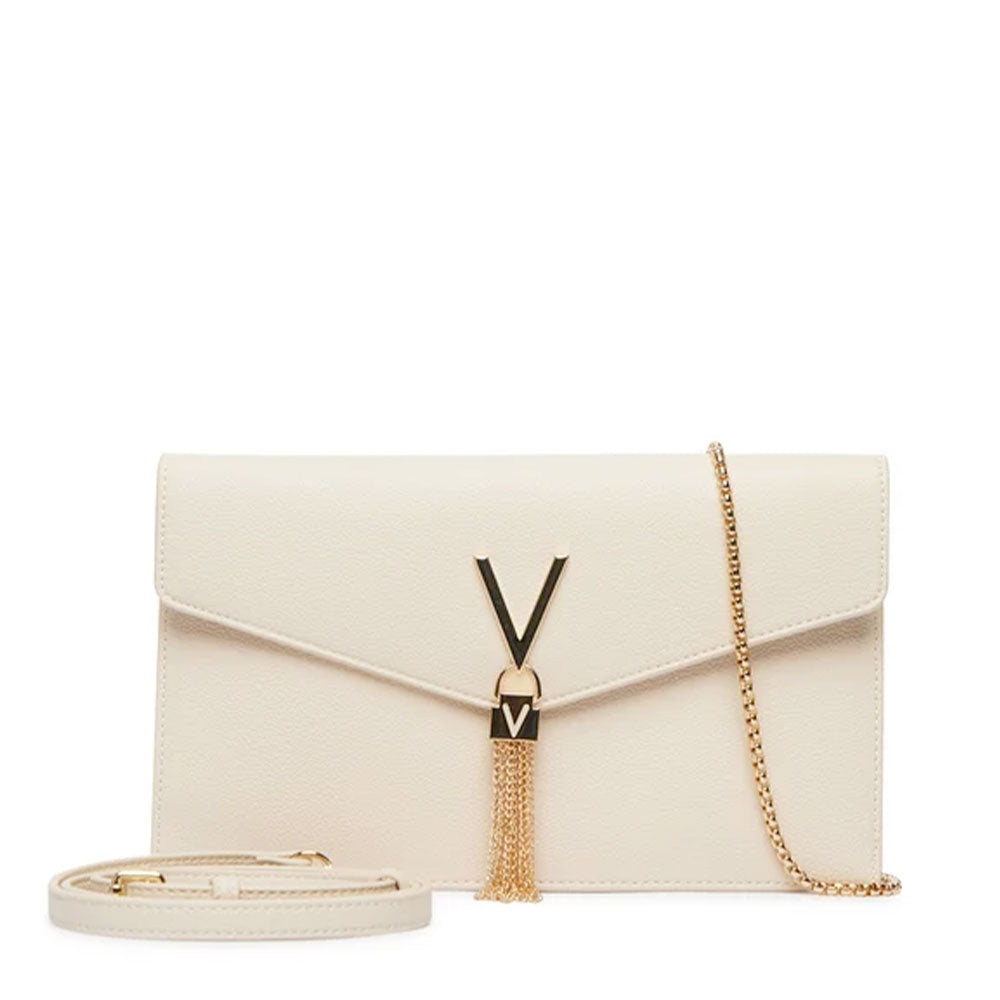 Borsa Donna Piatta a Tracolla VALENTINO BAGS linea Luxe Colore Ecru