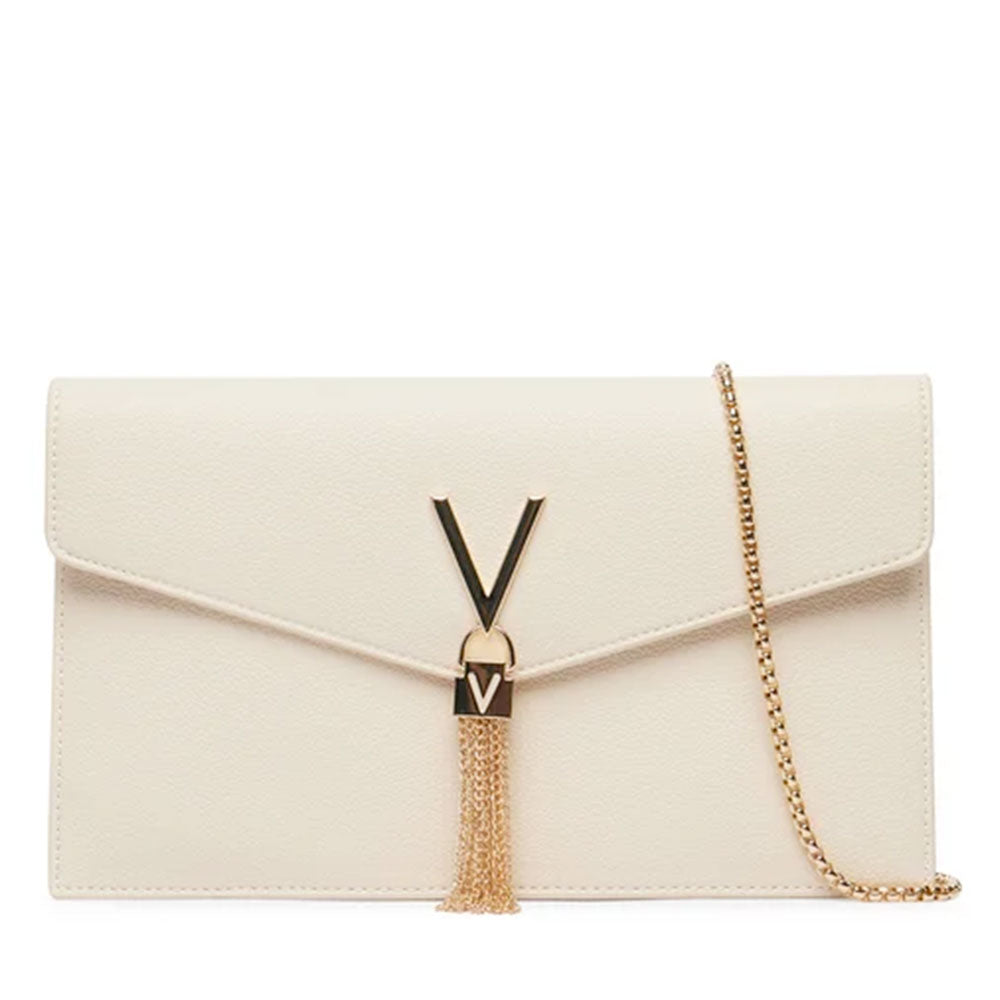Borsa Donna Piatta a Tracolla VALENTINO BAGS linea Luxe Colore Ecru
