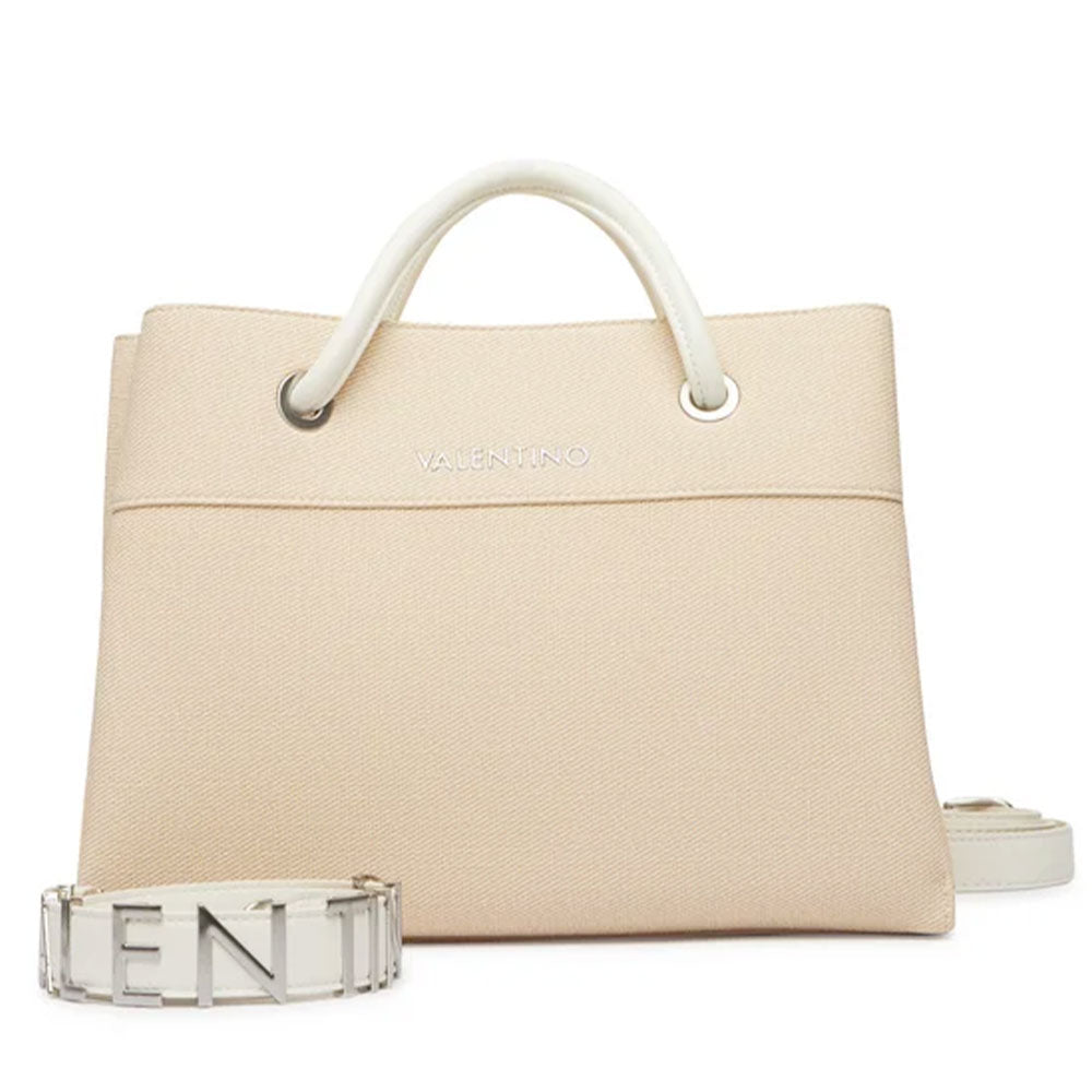 Borsa Donna a Mano VALENTINO BAGS linea Alexia Summer Colore Naturale - Bianco