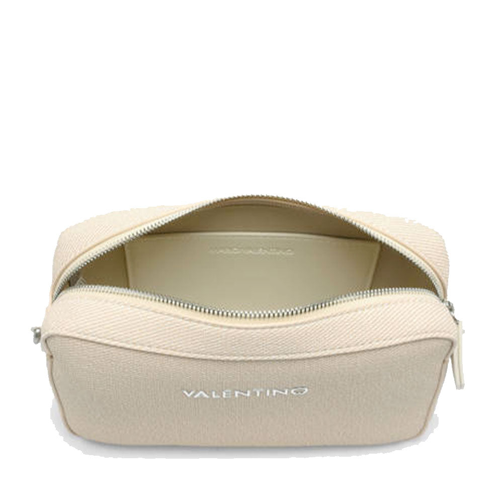Borsa Donna a Tracolla VALENTINO BAGS linea Alexia Summer Colore Naturale - Bianco Chiusa con Zip