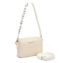 Borsa Donna a Tracolla VALENTINO BAGS linea Alexia Summer Colore Naturale - Bianco Chiusa con Zip