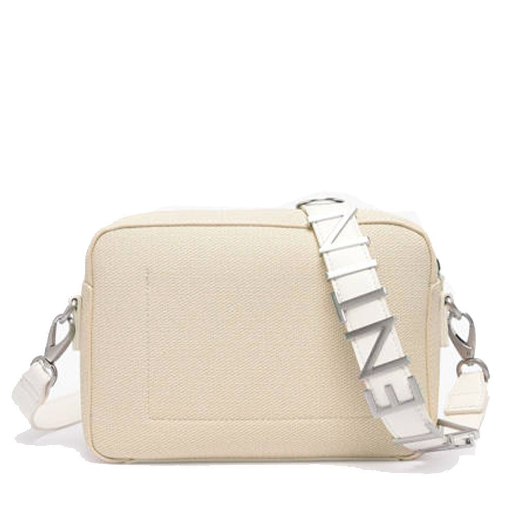 Borsa Donna a Tracolla VALENTINO BAGS linea Alexia Summer Colore Naturale - Bianco Chiusa con Zip
