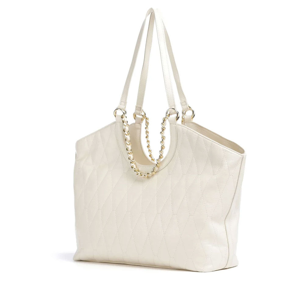 Women's Ecru Shoulder Tote Bag VALENTINO BAGS Crystelle