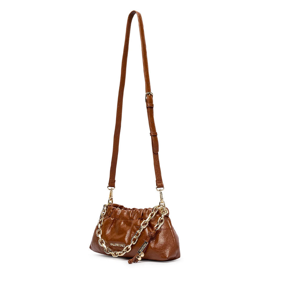 Borsa Donna a Spalla con Tracolla VALENTINO BAGS linea Lumira Colore Cuoio