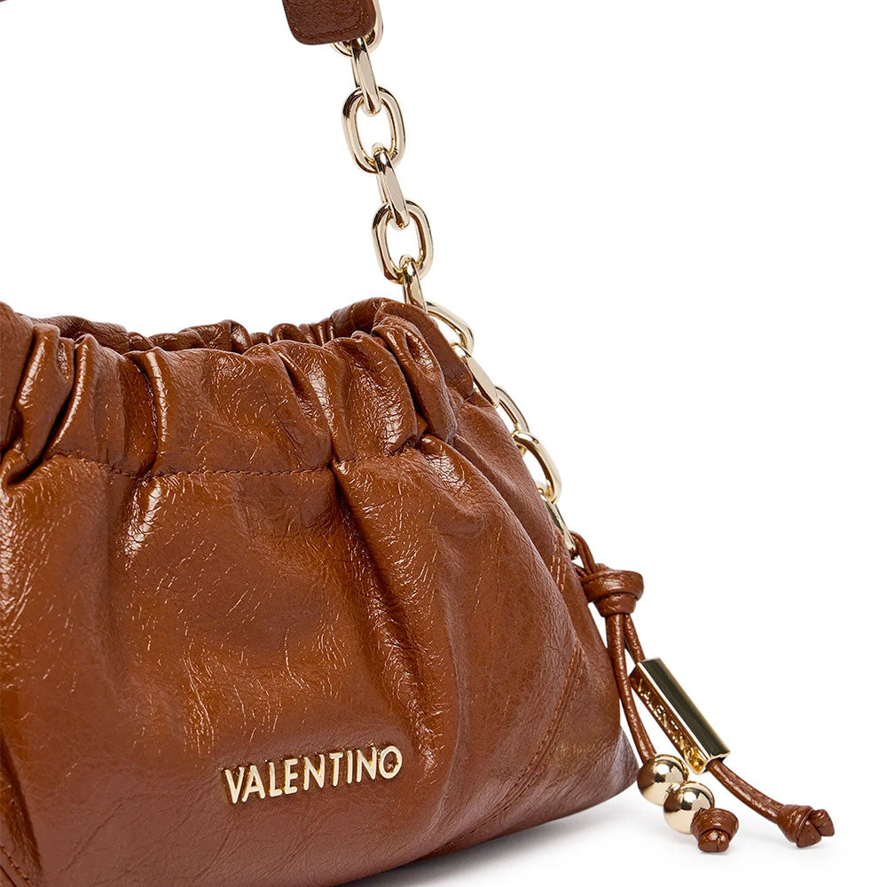 Borsa Donna a Spalla con Tracolla VALENTINO BAGS linea Lumira Colore Cuoio