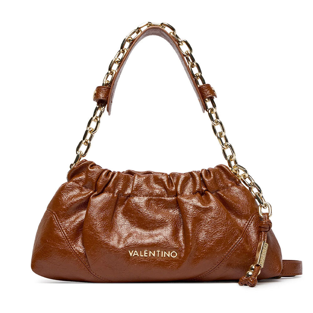Borsa Donna a Spalla con Tracolla VALENTINO BAGS linea Lumira Colore Cuoio