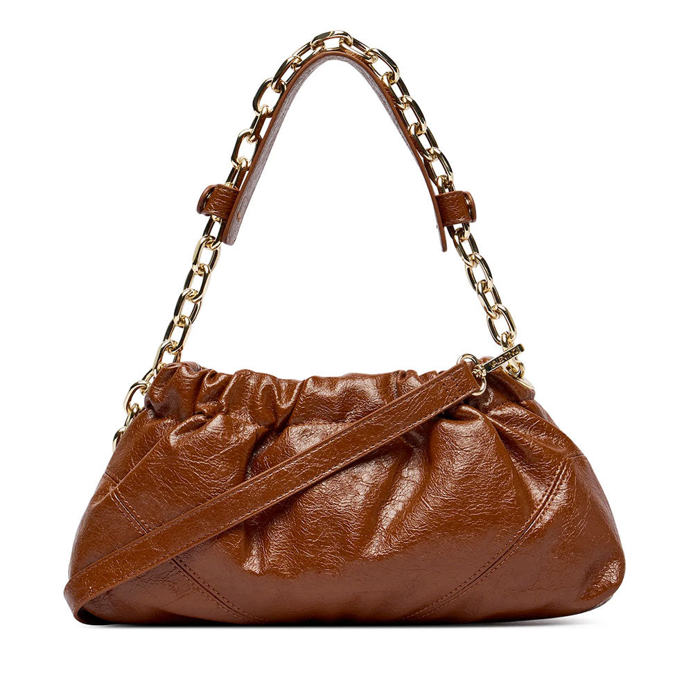 Borsa Donna a Spalla con Tracolla VALENTINO BAGS linea Lumira Colore Cuoio