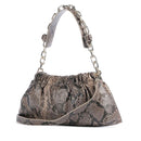 Borsa Donna a Spalla con Tracolla VALENTINO BAGS linea Lumira Colore Pitone - Taupe