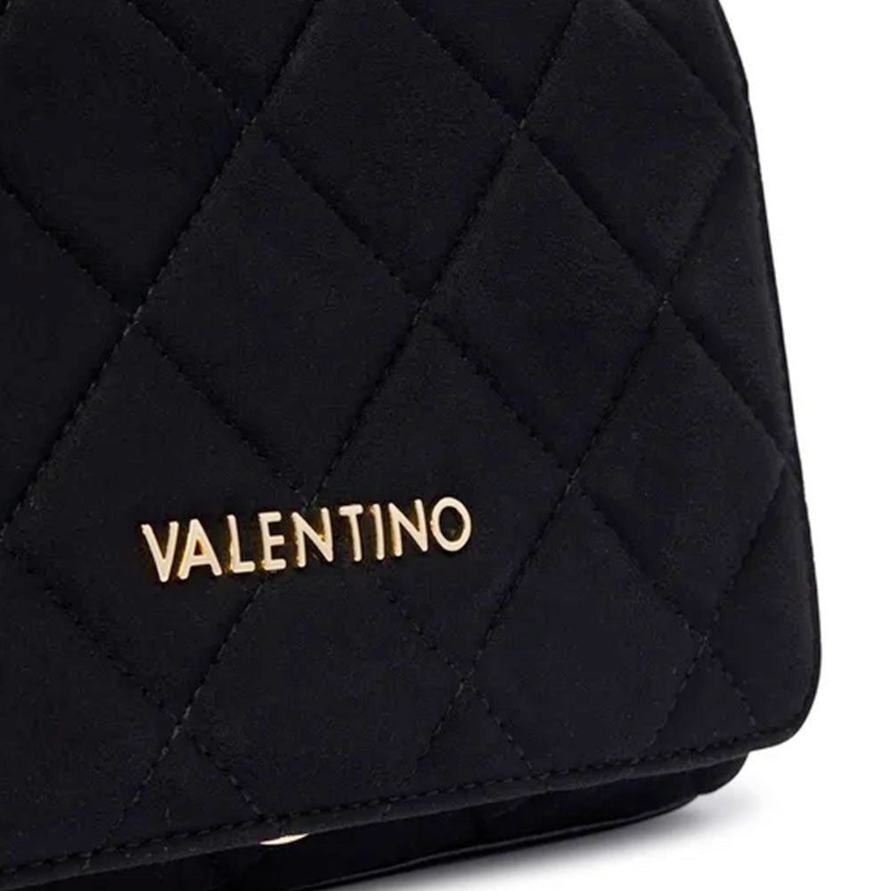Borsa Donna a Tracolla Media VALENTINO BAGS linea Ocarina Suede Colore Nero