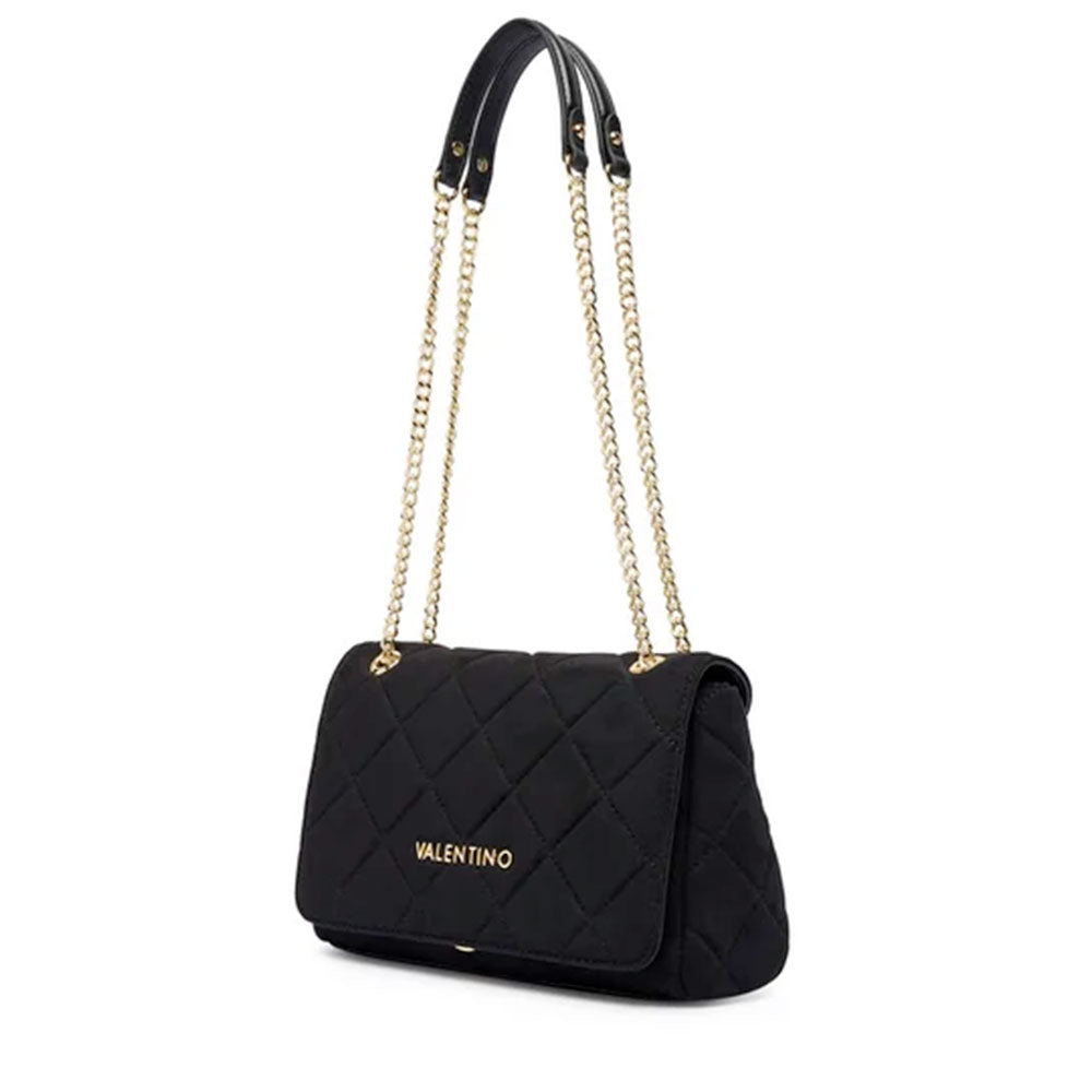 Borsa Donna a Tracolla Media VALENTINO BAGS linea Ocarina Suede Colore Nero