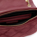 Women's Medium Burgundy Crossbody Bag VALENTINO BAGS Ocarina Suede