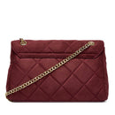 Women's Medium Burgundy Crossbody Bag VALENTINO BAGS Ocarina Suede