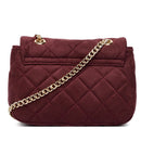 Damen-Umhängetasche VALENTINO BAGS Modell Ocarina Suede in Bordeaux - VBSA9B05