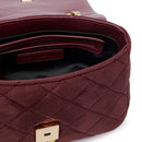 Damen-Umhängetasche VALENTINO BAGS Modell Ocarina Suede in Bordeaux - VBSA9B05