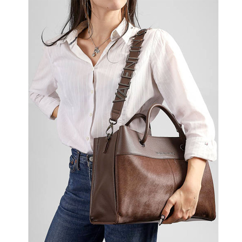 Borsa Donna a Mano VALENTINO BAGS linea Alexia Winter Colore Moro
