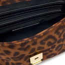 Borsa Donna a Tracolla VALENTINO BAGS linea Ocarina Suede Colore Nero - VBSAB905