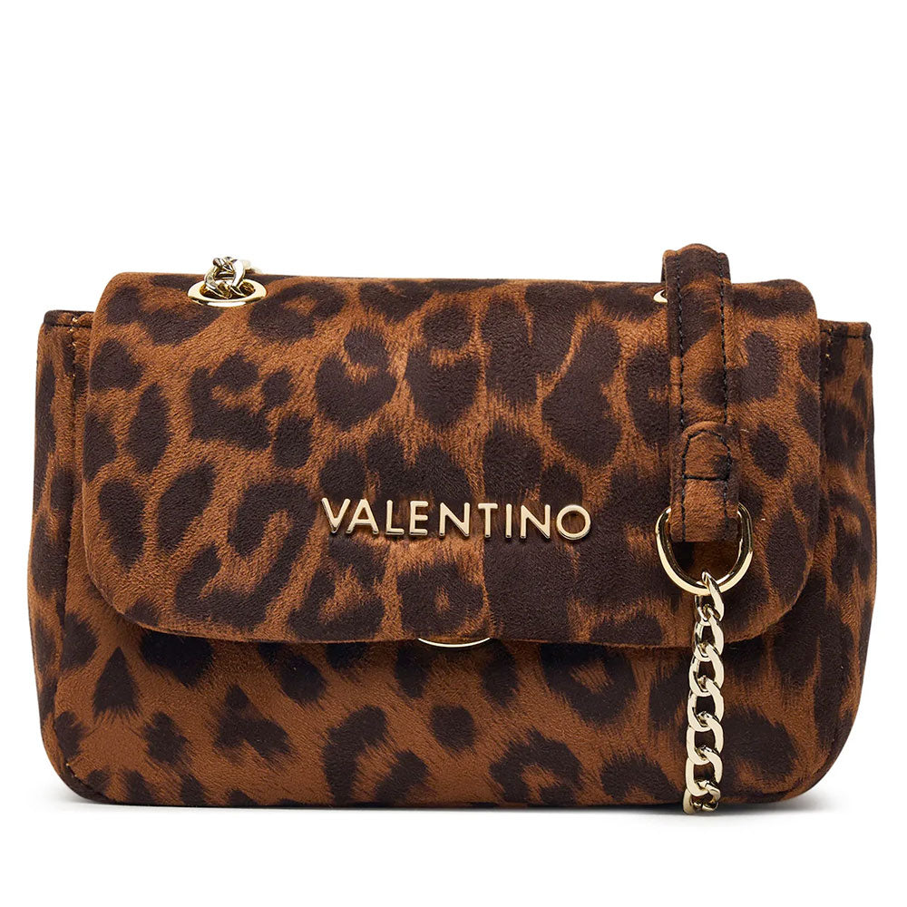 Borsa Donna a Tracolla VALENTINO BAGS linea Ocarina Suede Colore Nero - VBSAB905