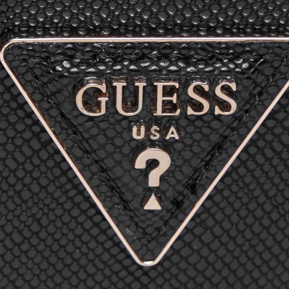 GUESS Damenhandtasche Gizele Mini Line, Schwarz