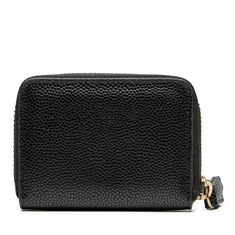 Portafoglio Piccolo Donna VALENTINO BAGS Chiuso con Zip Linea Divina Colore Nero - Gold