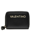 Portafoglio Piccolo Donna VALENTINO BAGS Chiuso con Zip Linea Divina Colore Nero - Gold