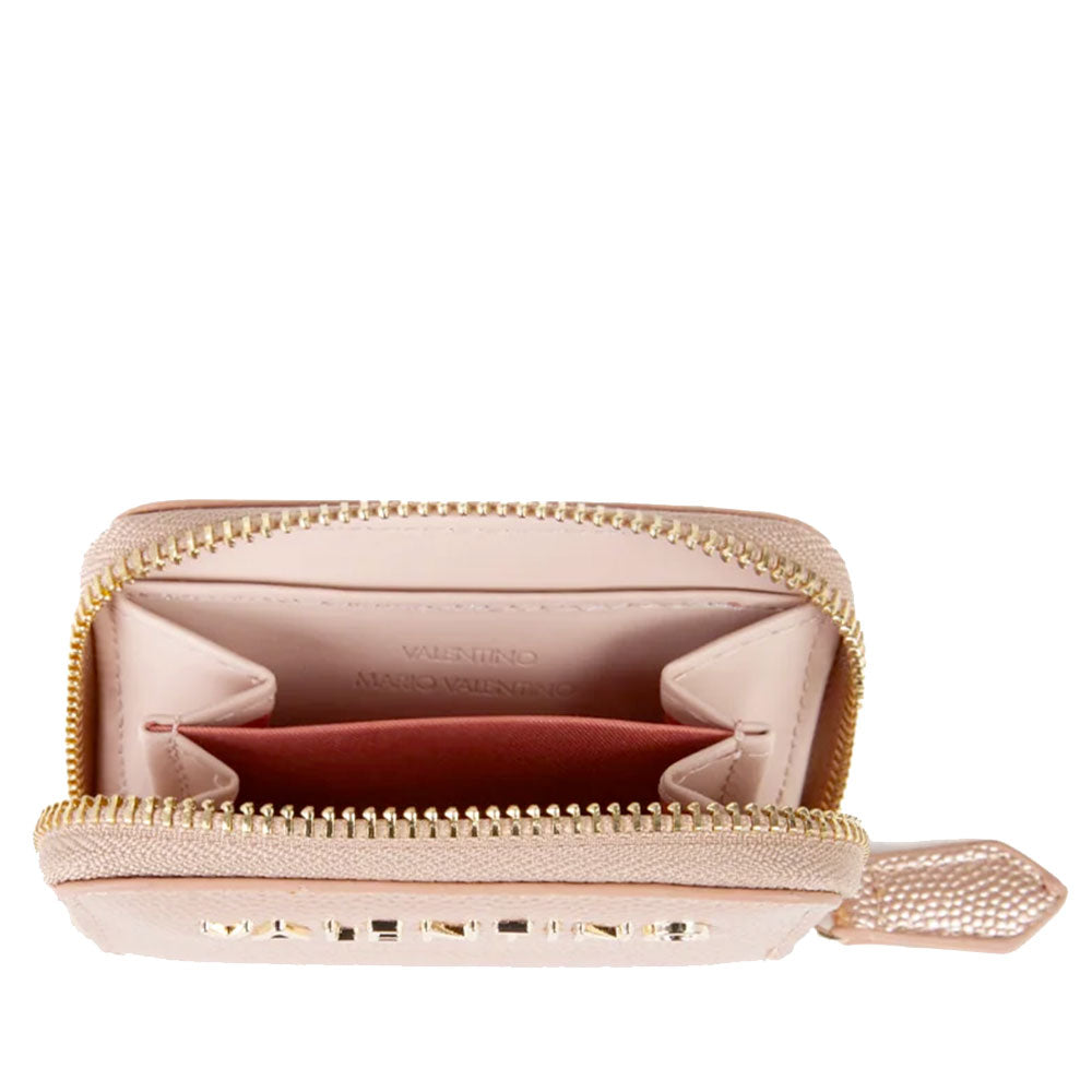 Kleine Damen-Geldbörse mit Reißverschluss VALENTINO BAGS Modell Divina in Roségold