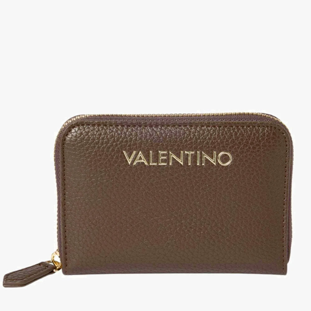 Portafoglio Donna VALENTINO BAGS Zip Around Linea Alexia Colore Moro Misura Piccola