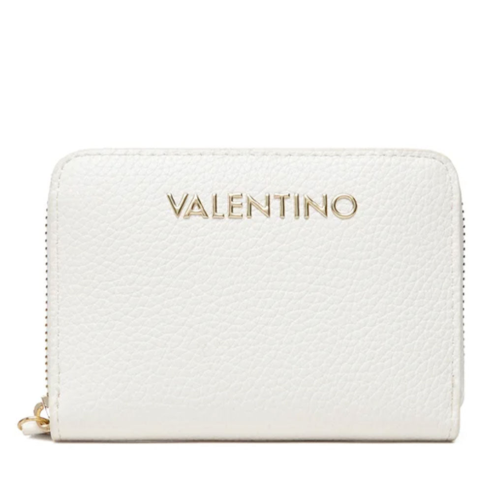 Portafoglio Donna VALENTINO BAGS Zip Around Linea Alexia Colore Bianco - Cuoio Misura Piccola