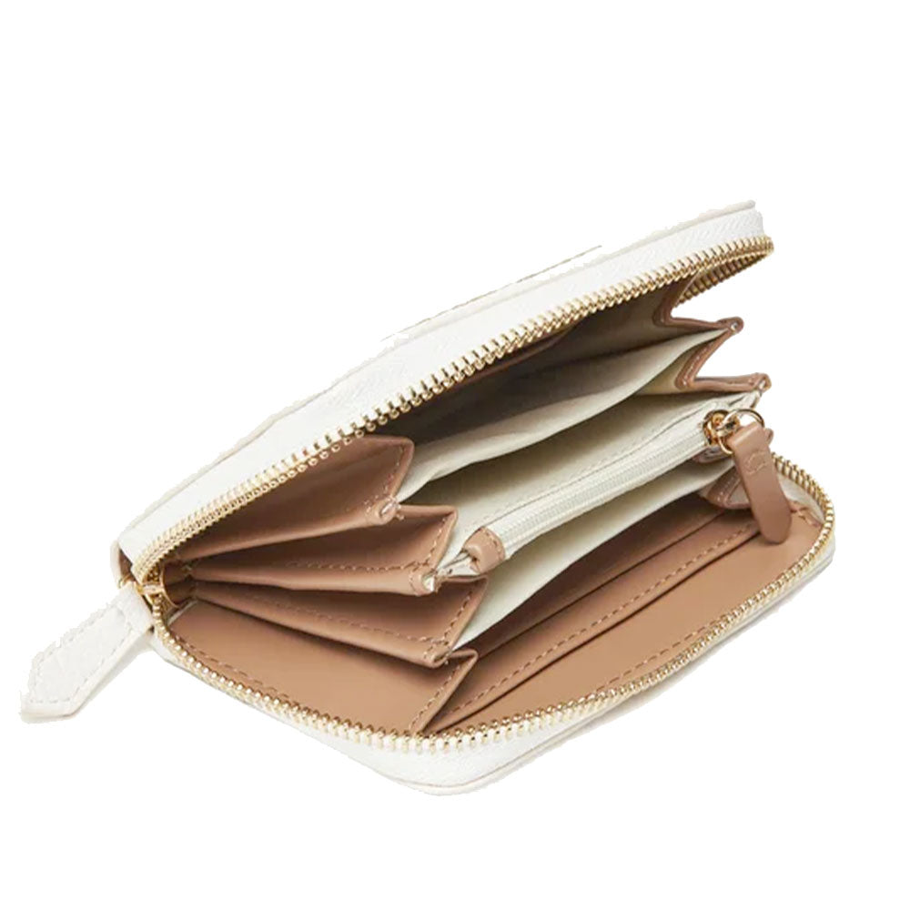 Portafoglio Donna VALENTINO BAGS Zip Around Linea Alexia Colore Bianco - Cuoio Misura Piccola