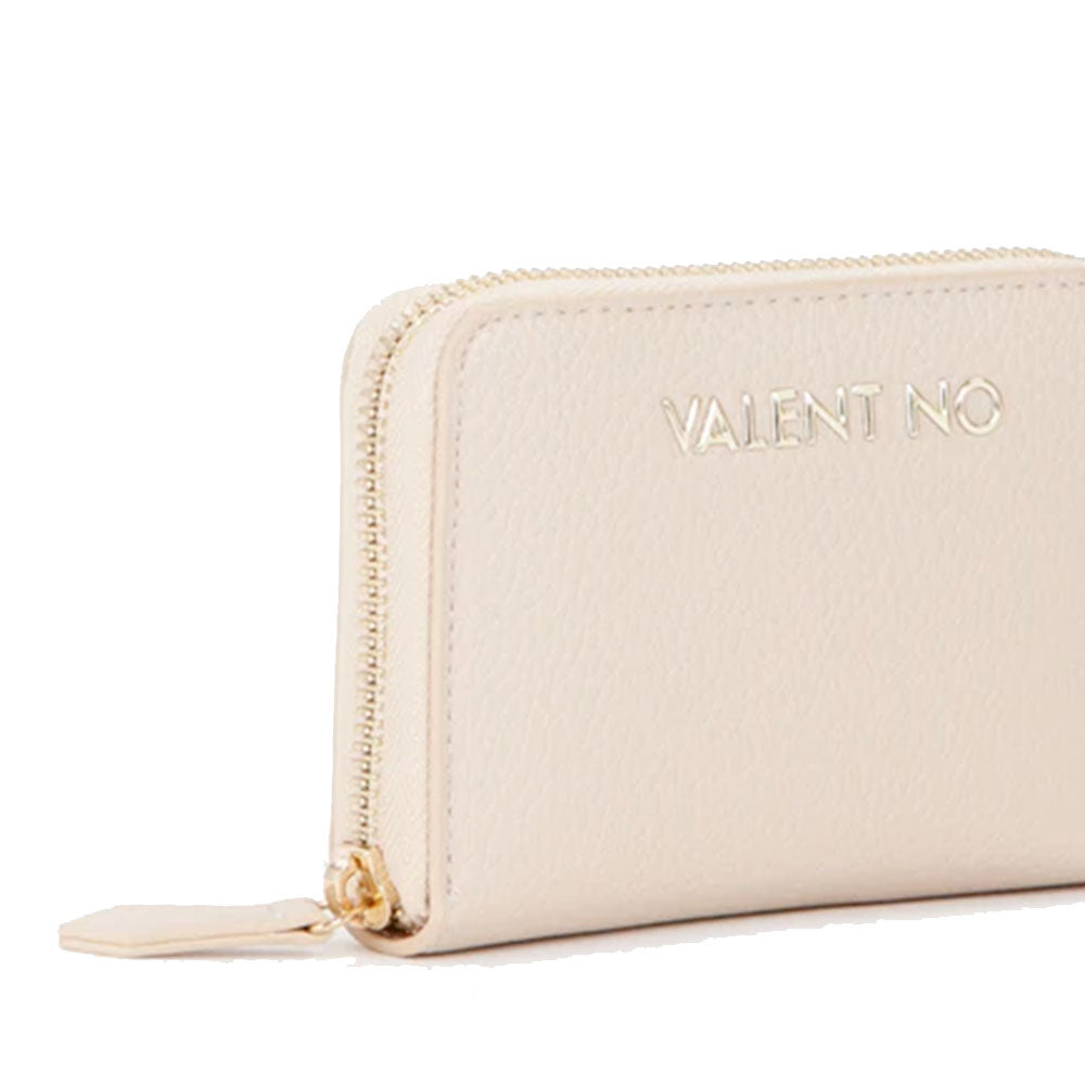 Portafoglio Donna VALENTINO BAGS Zip Around Linea Alexia Colore Ecru Misura Piccola
