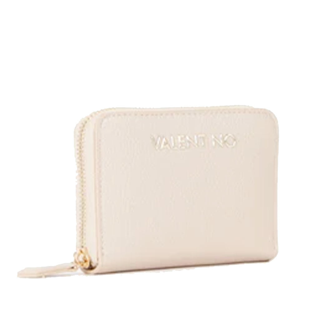 Portafoglio Donna VALENTINO BAGS Zip Around Linea Alexia Colore Ecru Misura Piccola