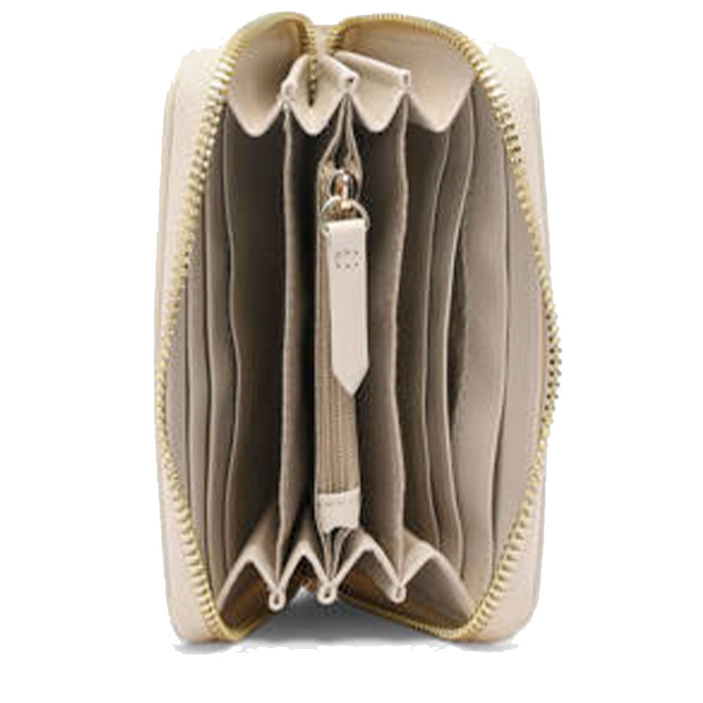 Portafoglio Donna VALENTINO BAGS Linea Clio Re Colore Ecru Chiuso con Zip