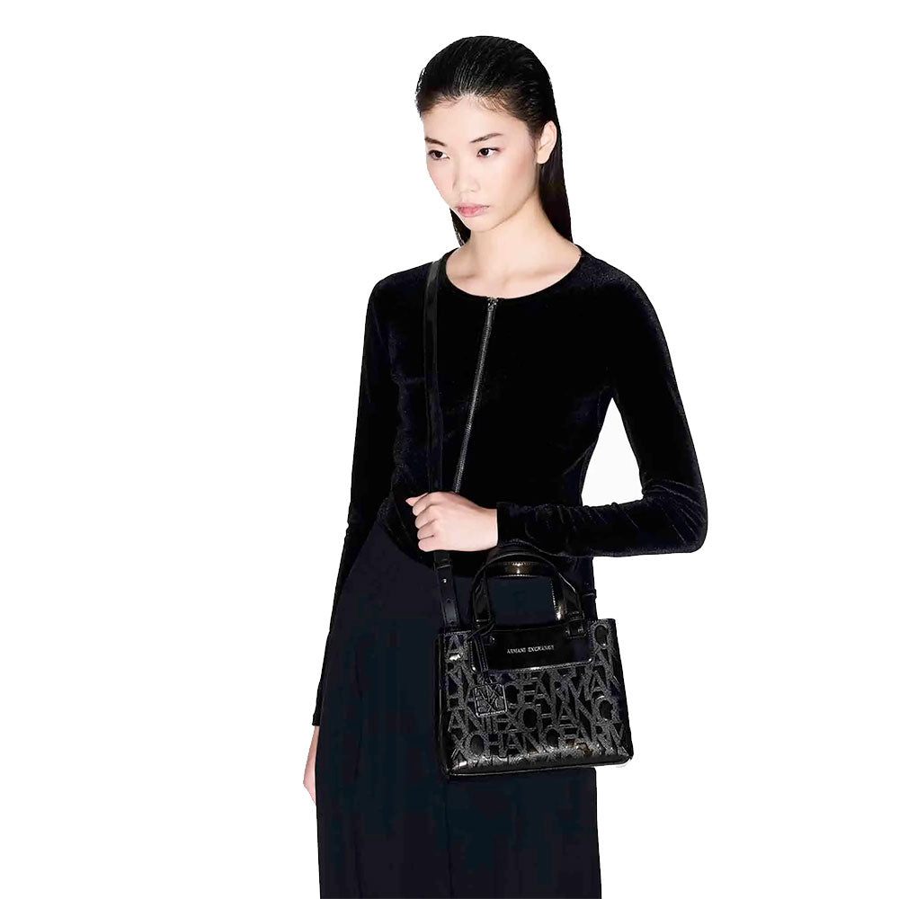 Borsa Donna a Mano con Tracolla ARMANI EXCHANGE colore Nero Linea Liz