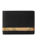 Portafoglio Uomo Portacarte 1A Classe Alviero Martini in Pelle Marrone con Inserto Geo Classic W145