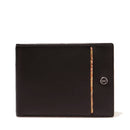 Portafoglio con Portacarte 1A Classe Alviero Martini in Pelle Nera con Inserto Geo Classic W154