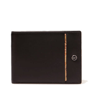 Black Leather Card Holder Wallet 1A Classe ALVIERO MARTINI with Geo Classic Insert W154