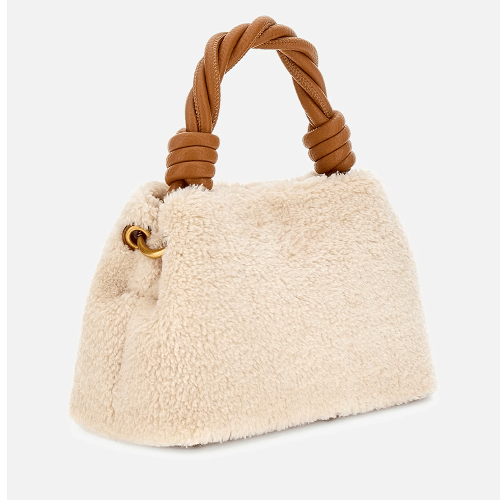 Borsa Donna Mini a Mano GUESS Linea Shaida colore Natural - Cognac
