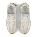 Sneakers Donna NEW BALANCE 327 in Suede e Nylon colore Timberwolf Sea Salt e Light Chrome Blue