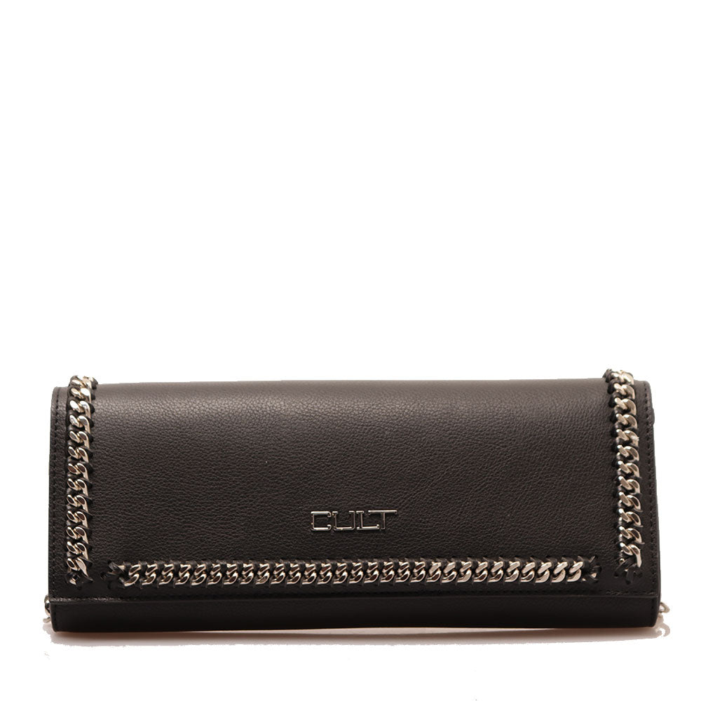 Clutch Donna con Catena CULT linea Kim Nera