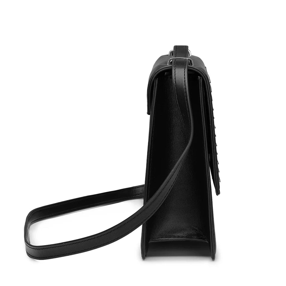 Borsa a Spalla e Tracolla CULT linea Missy Nera con Borchie