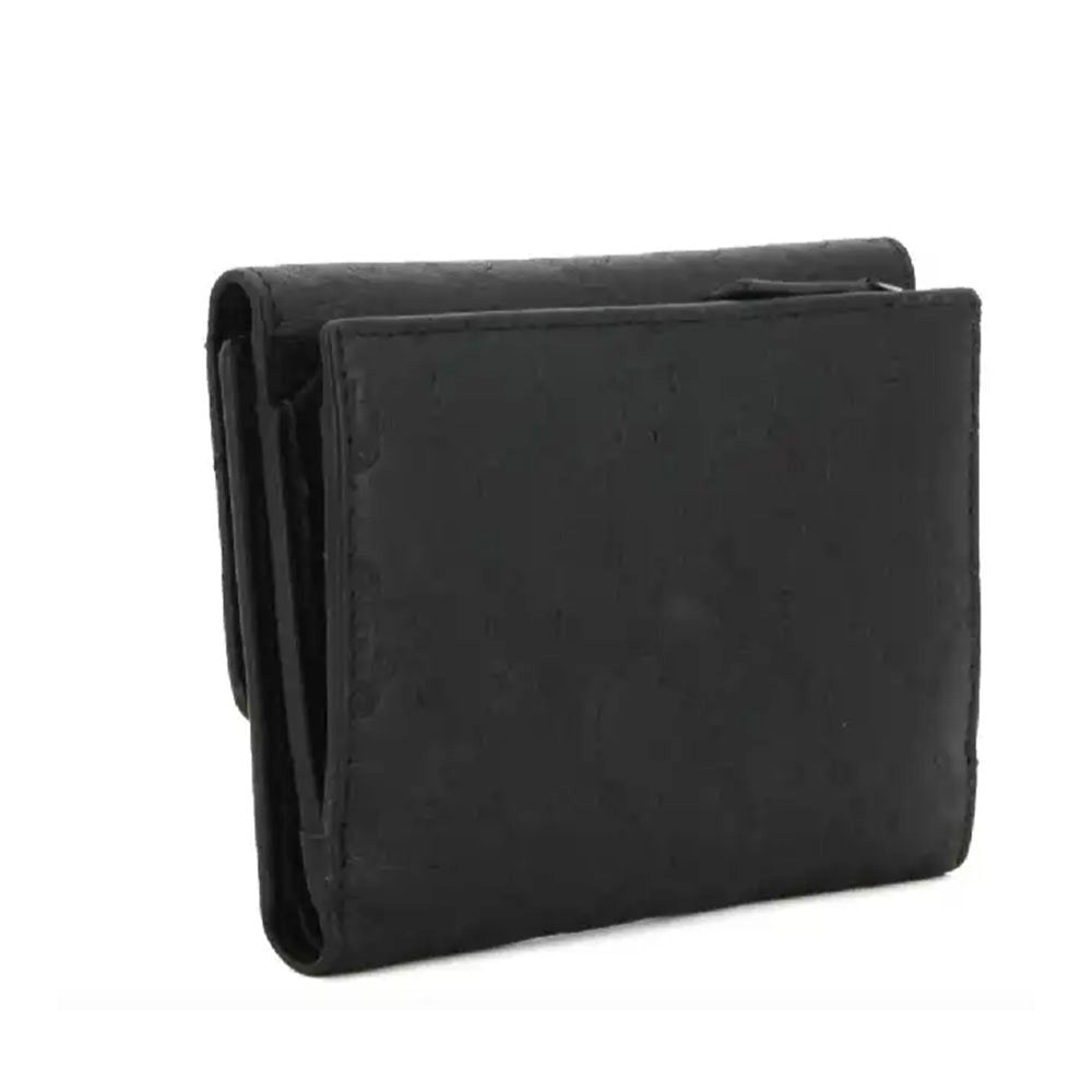 Portafoglio Donna con Bottone CULT linea Jamie in Pelle Nera