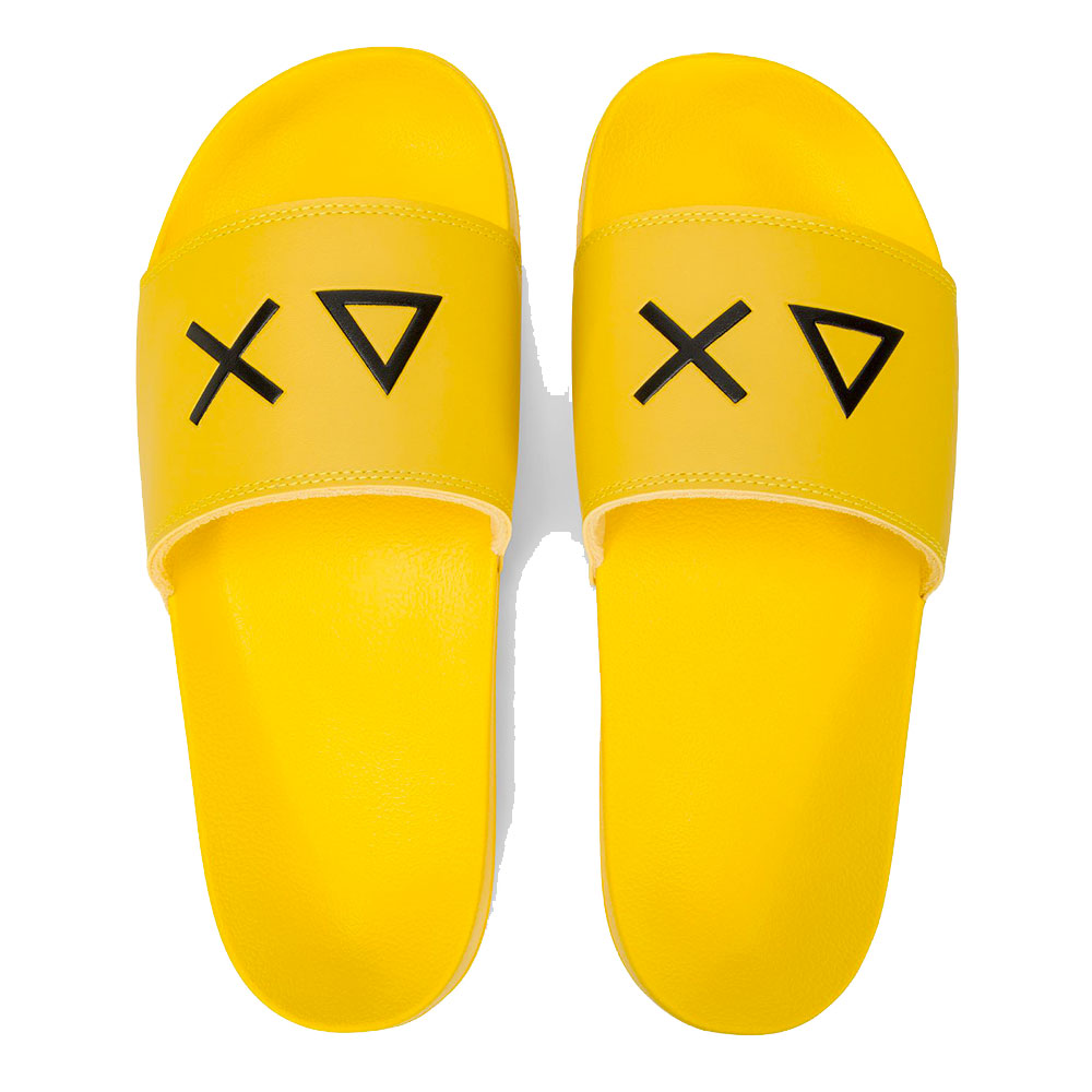 Ciabatte da Uomo Sun68 Linea Slippers Logo Colore Giallo - X36110