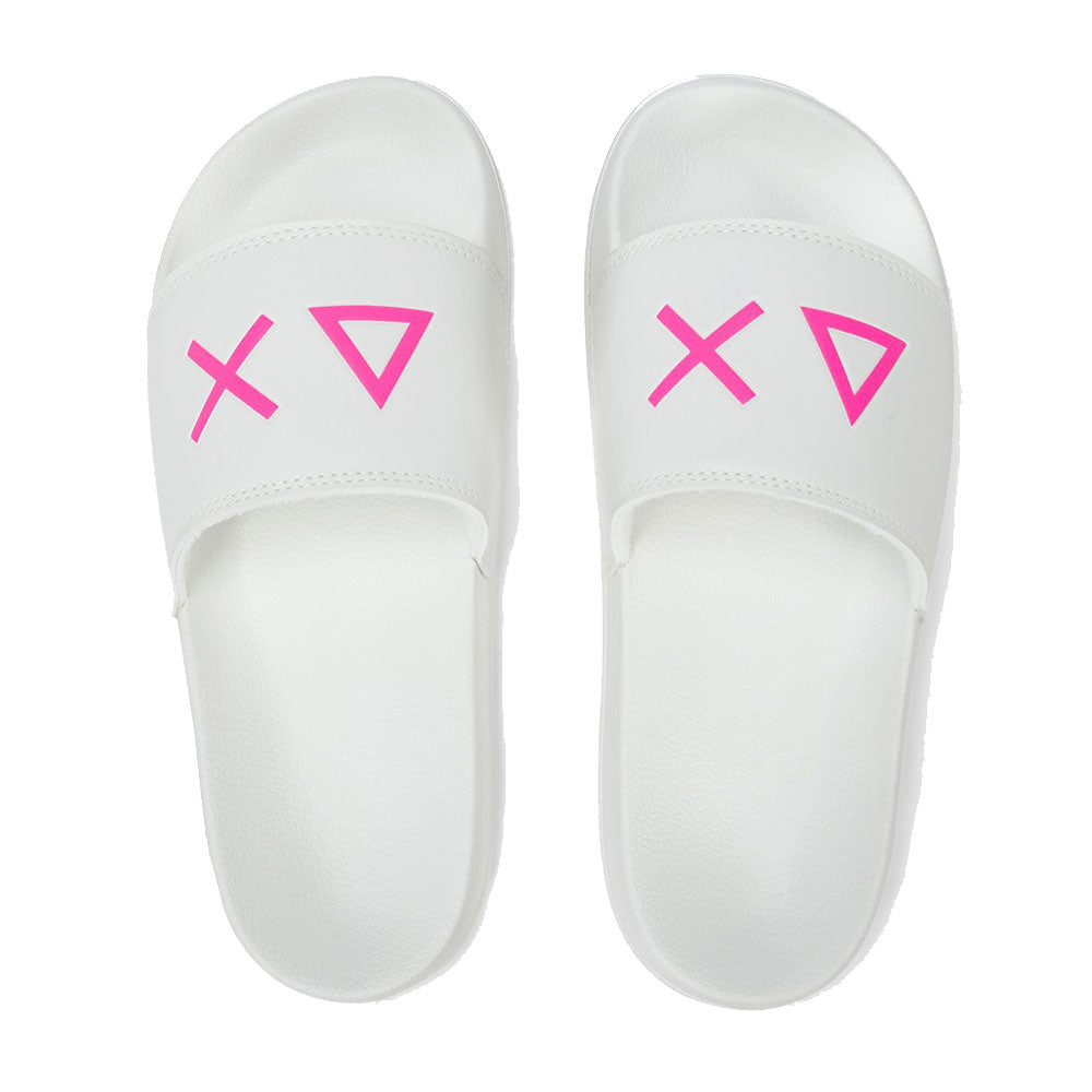 Ciabatte da Donna Sun68 Linea Slippers Logo Colore Bianco- X36210