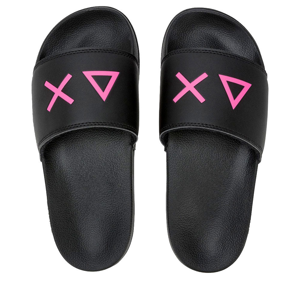 Ciabatte da Donna Sun68 Linea Slippers Logo Colore Nero - X36210