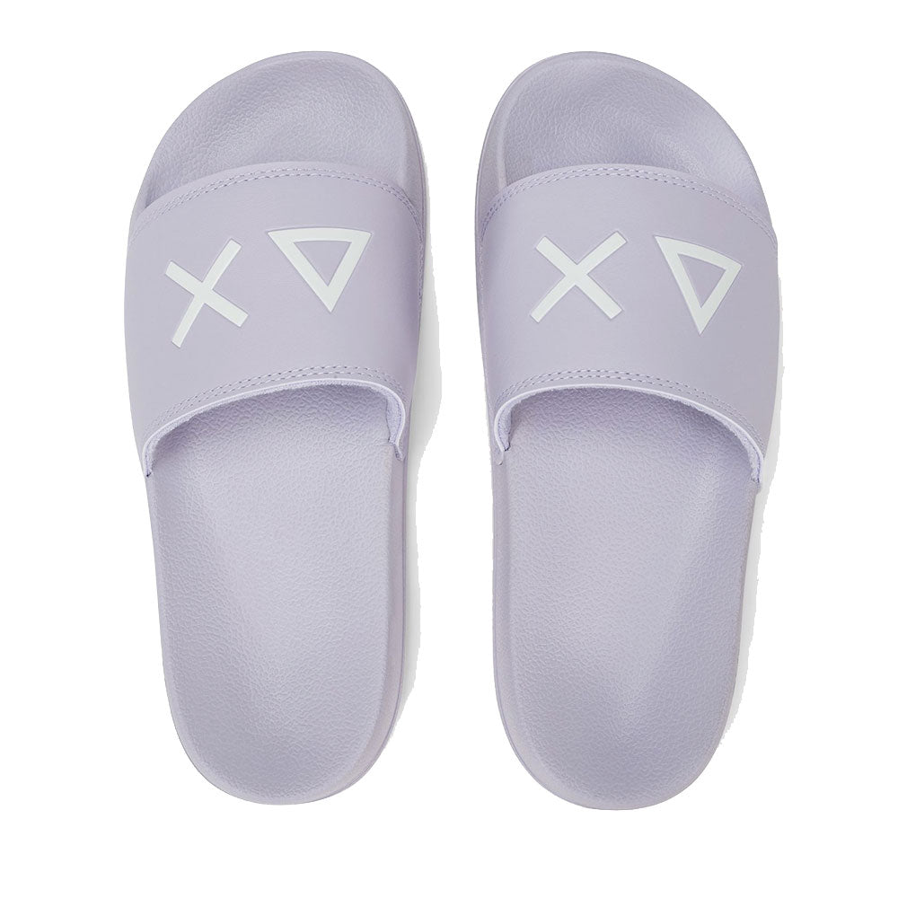 Ciabatte da Donna Sun68 Linea Slippers Logo Colore Lilla - X36210