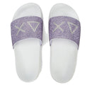Ciabatte da Donna Sun68 Linea Slippers Strass Logo Colore Bianco - Lilla - X36211