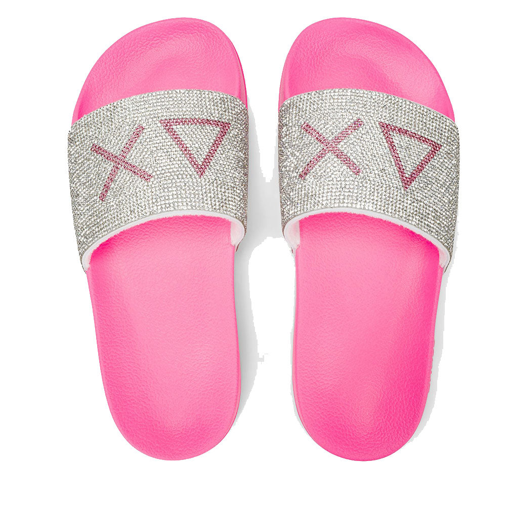 Ciabatte da Donna Sun68 Linea Slippers Strass Logo Colore Fuxia Fluo  - X36211