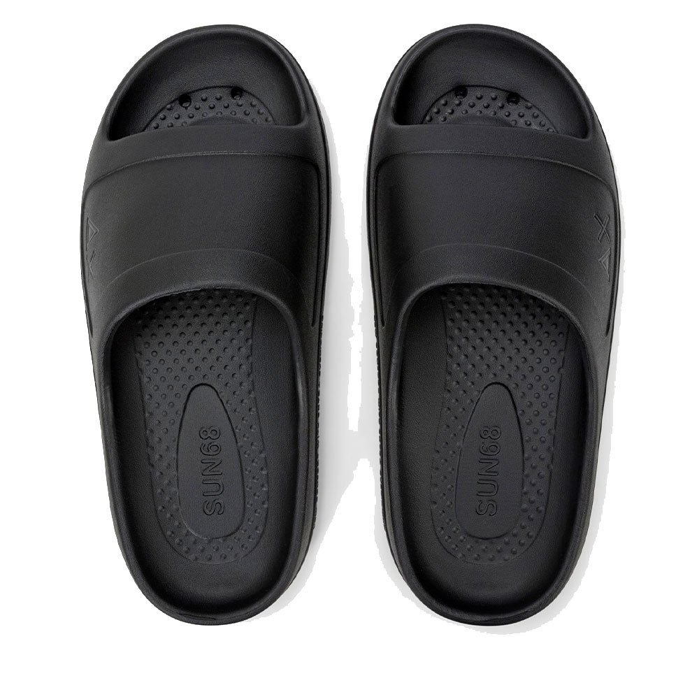 Ciabatte da Donna Sun68 Linea Slippers Monoblock Logo Colore Nero - X36212