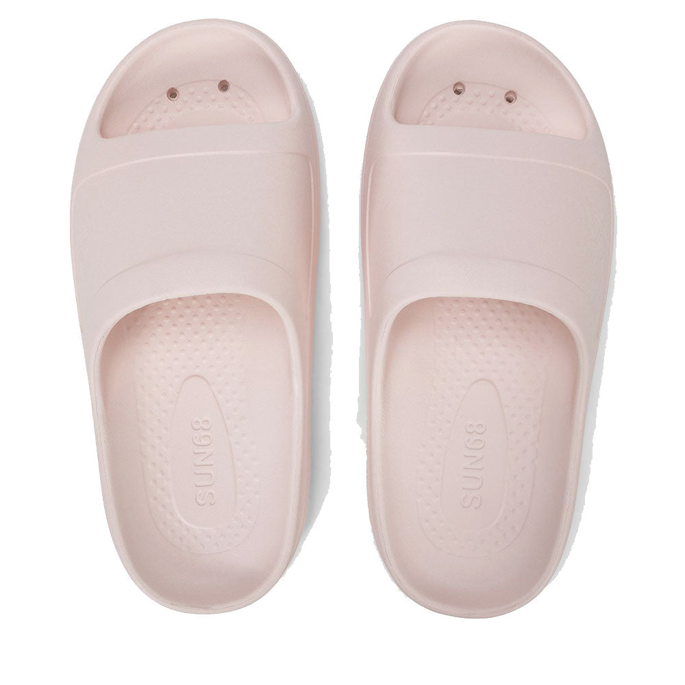 Ciabatte da Donna Sun68 Linea Slippers Monoblock Logo Colore Porcellana - X36212